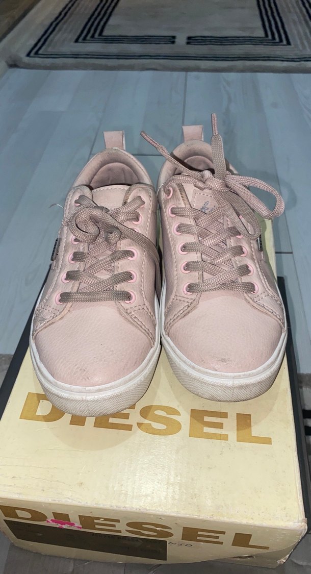 Bej Kadın Bağcıklı Sneakers - Görsel 4