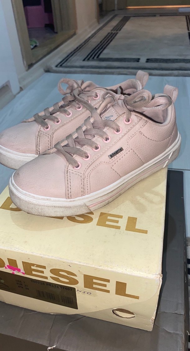 Bej Kadın Bağcıklı Sneakers - Görsel 2