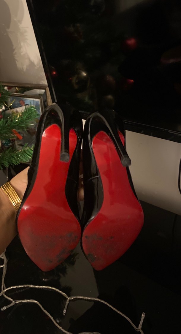 Siyah Parlak Rugan Stiletto Topuklu Kadın Ayakkabı - Görsel 4