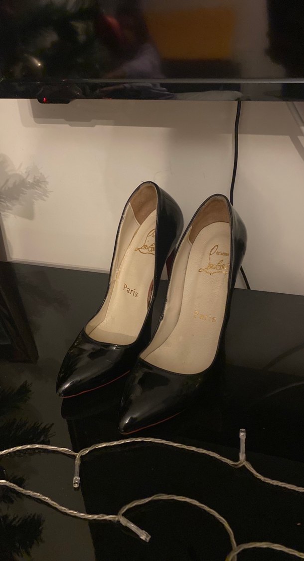 Siyah Parlak Rugan Stiletto Topuklu Kadın Ayakkabı - Görsel 2