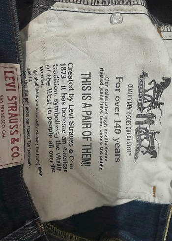 Orjinal Levis dusuk bel jean - Görsel 4