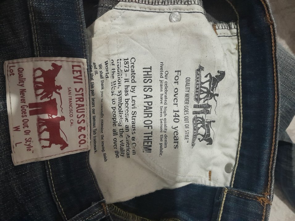Orjinal Levis dusuk bel jean - Görsel 4