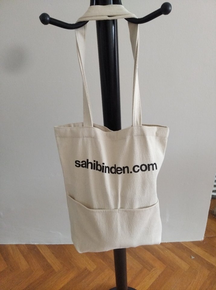 Bej Pamuklu Bohem Kadın Çanta - Görsel 2