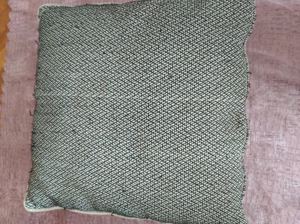 Gri Bağlama Desenli Modern Dekoratif Yastık - Görsel 3