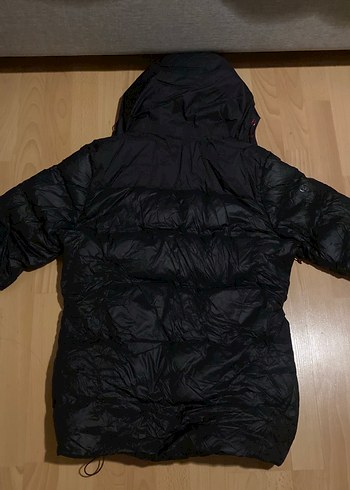 Decathlon Siyah Kapüşonlu Fermuarlı Kadın Kışlık Mont
