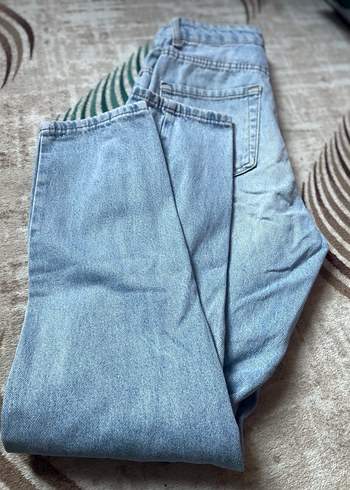 Stradivarius Açık Mavi Salaş boyfriend Kadın Kot Pantolon