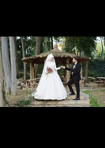 Yeşil Drapeli Straplez Uzun Kına Elbisesi - Görsel 5