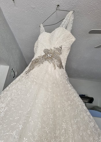 Parıltılı Straplez Vintage Prenses Gelinlik - Görsel 2