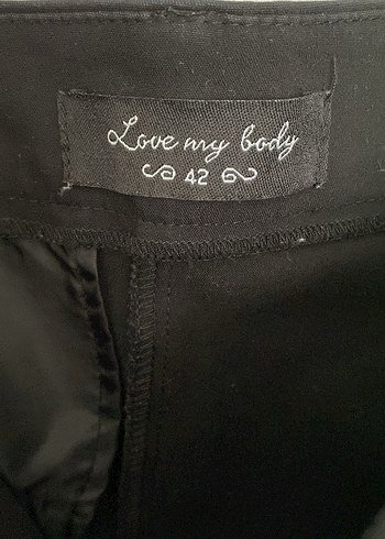 Siyah Süet Midi Kadın Pantolon - Görsel 3