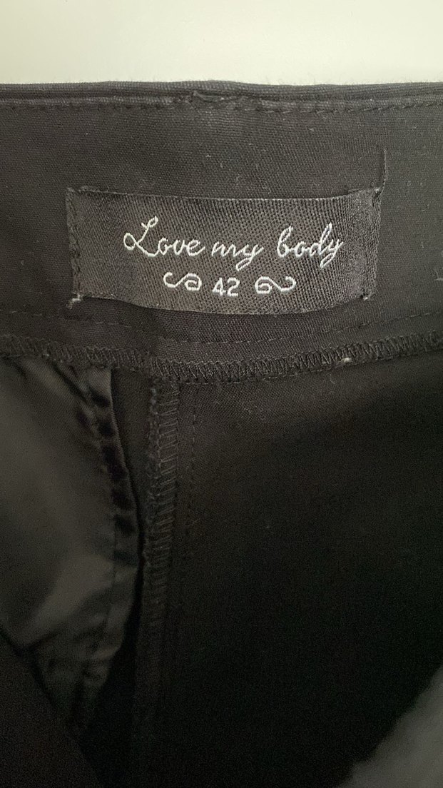 Siyah Süet Midi Kadın Pantolon - Görsel 3