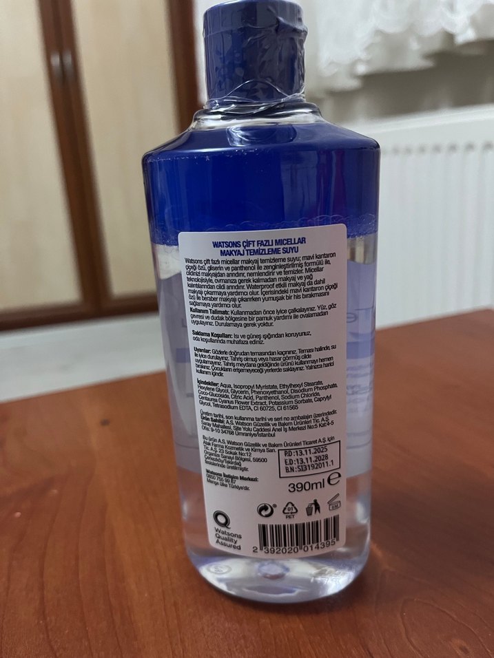 Watsons Çift Fazlı Micellar Makyaj Temizleme Suyu 390 ml - Görsel 3