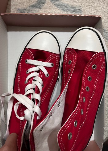 Kırmızı Kadın Günlük Spor Ayakkabı - Görsel 3