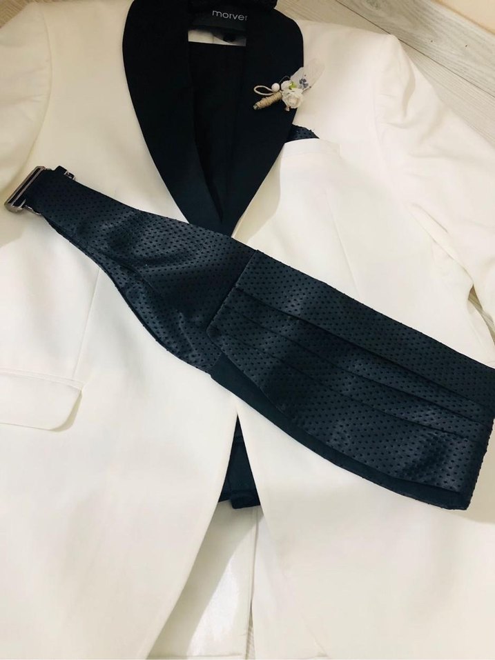 Düğün İçin Beyaz Erkek Takım Elbise - Görsel 3