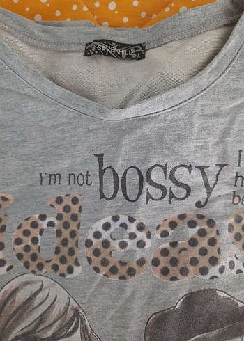 Kız Çocuk Gri Baskılı Sweatshirt - Görsel 2