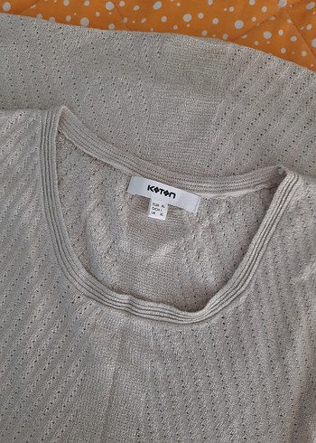 Kadın Gri Örgü Kolsuz kazak - Görsel 2