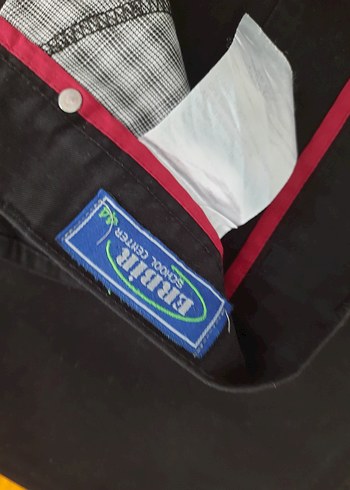 Düğmeli Siyah Kumaş Okul Pantolonu - Görsel 6