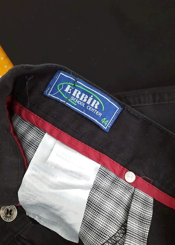 Düğmeli Siyah Kumaş Okul Pantolonu - Görsel 2