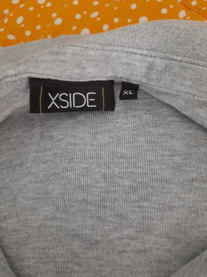 Gri Kısa Kollu Yakalı Kadın tişört - Görsel 3