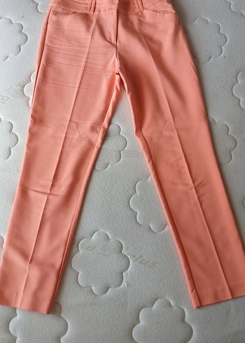 Pembe Kadın Midi Kumaş Pantolon