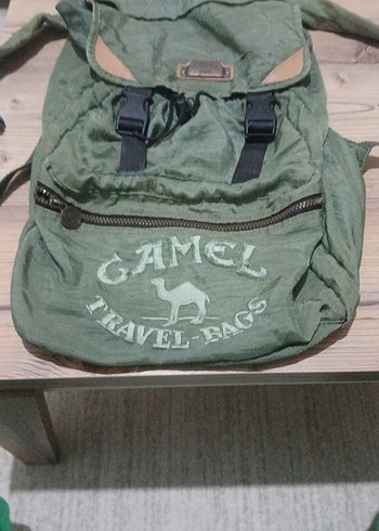  Beden Kadın Camel Sırt Çantası - Fermuarlı, Baskılı