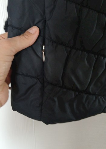 36 Beden Kadın Siyah Kemerli şişme