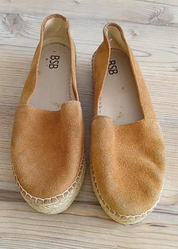 Bej Kadın Süet Dolgu Topuk Espadril - Görsel 5