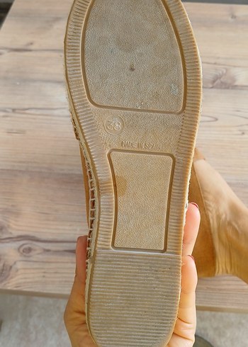 Bej Kadın Süet Dolgu Topuk Espadril - Görsel 3