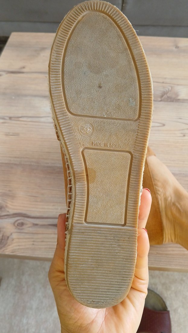 Bej Kadın Süet Dolgu Topuk Espadril - Görsel 3