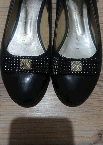 Klasik Tokalı Parlak Siyah çocuk Babet - Görsel 4