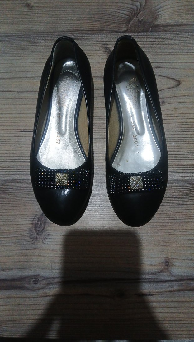 Klasik Tokalı Parlak Siyah çocuk Babet - Görsel 2