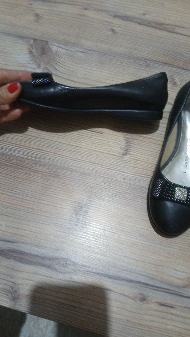 Klasik Tokalı Parlak Siyah çocuk Babet - Görsel 3