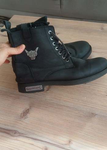 Siyah Deri Erkek Goth Botları - Görsel 5