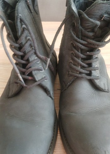 Siyah Deri Erkek Goth Botları - Görsel 2