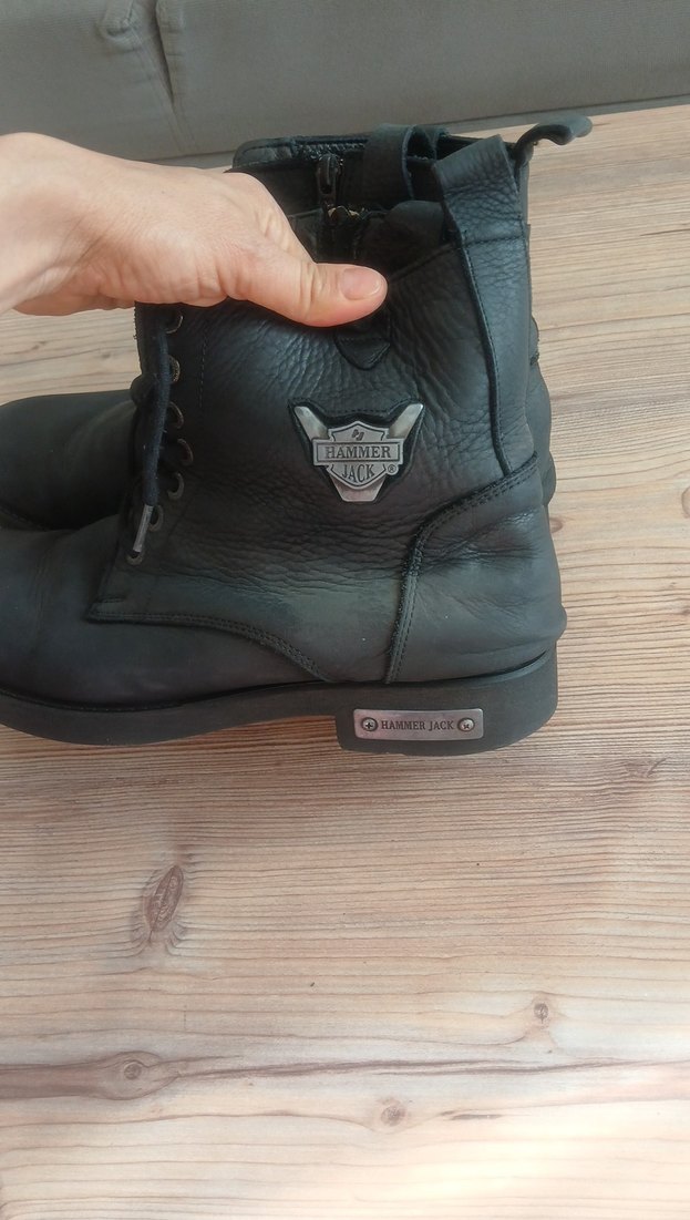 Siyah Deri Erkek Goth Botları - Görsel 3