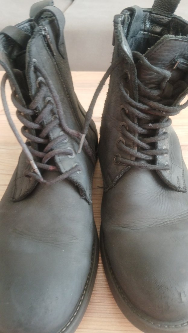 Siyah Deri Erkek Goth Botları - Görsel 2