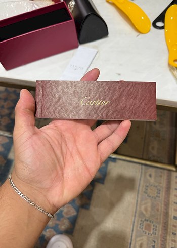 Cartirr Şeffaf Koyu Altın Renk Unisex Güneş Gözlüğü - Görsel 5