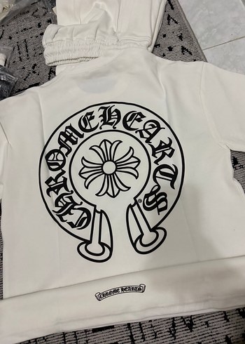 CHROME HEARTS Beyaz Erkek Kısa Kollu Baskılı Tişört - Görsel 4