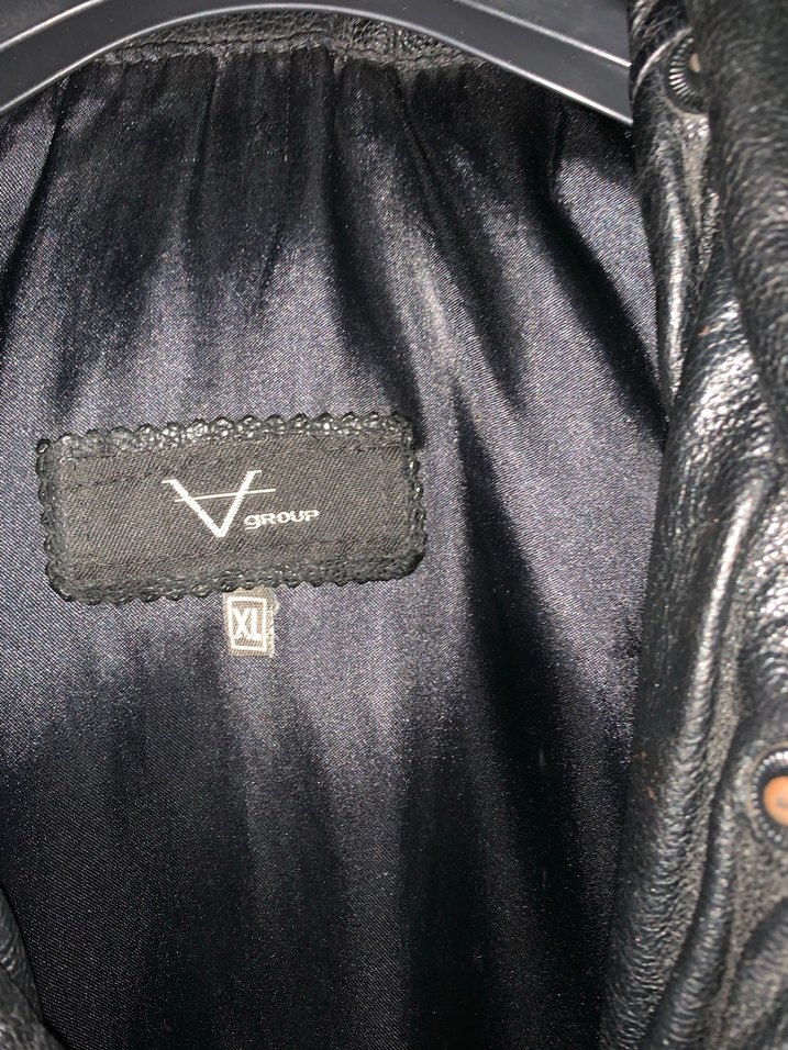 Erkek Siyah Deri Biker Ceket - Görsel 4