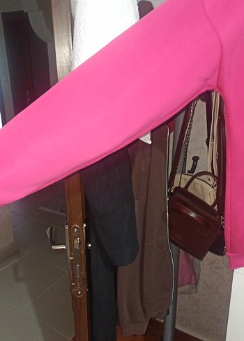xl Beden Pembe Rahat Kesim Kadın Sweatshirt