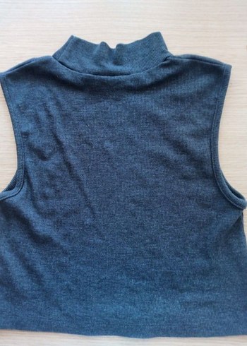 Yüksek Yakalı Kadın Denim Atlet