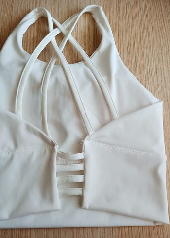 Beyaz Spor Sütyeni - Görsel 4