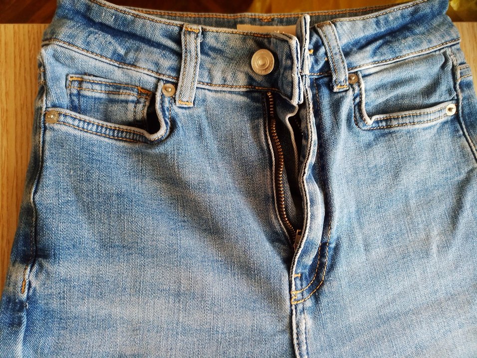 Kadın Mavi Midi Boy Regular Fit Kot Pantolon - Görsel 2