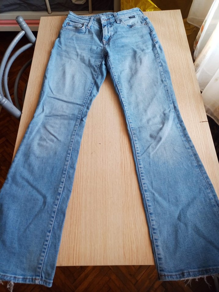 Kadın Mavi Midi Boy Regular Fit Kot Pantolon - Görsel 3