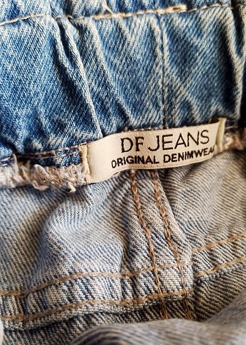 Rahat Kesim Kadın Mavi Kargo Kot Pantolon - Görsel 2