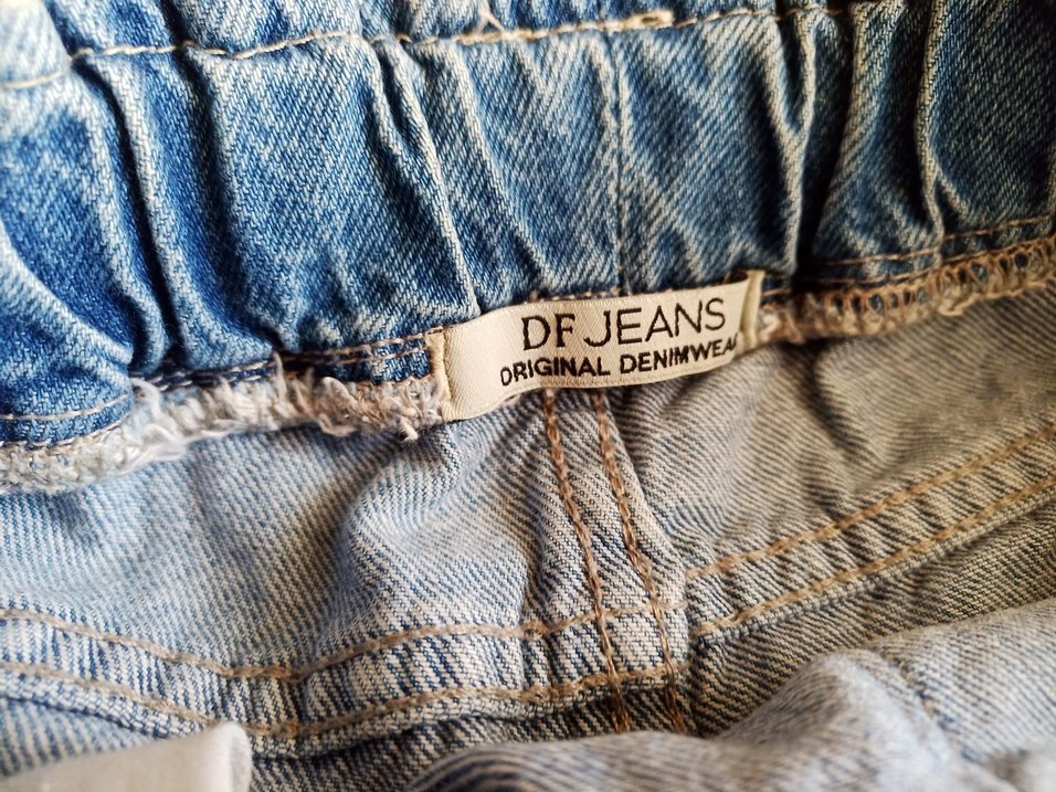 Rahat Kesim Kadın Mavi Kargo Kot Pantolon - Görsel 2