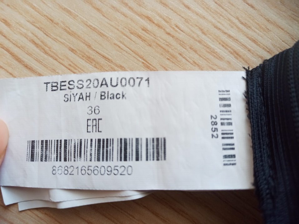 Siyah Keten Fırfırlı Midi Etek - Görsel 2