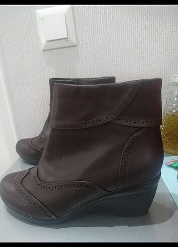 40 Beden kahverengi Renk Kadın bot