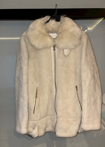 Zara Bej Kürk Midi Kadın Ceket