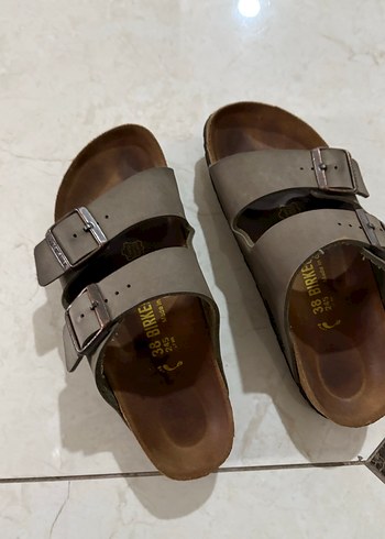Birkenstock Birkenstock Kahverengi Süet Kadın Terlik