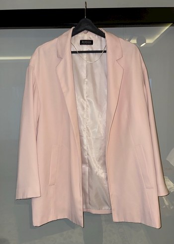 Srradivarius Pembe Midi Kadın Blazer Ceket